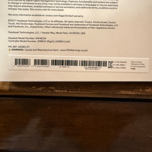 Oculus QUEST 2 - 256GB From Facebook - Picture 10 of 10